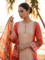 MED-04 LAWN 2PC STITCHED