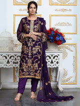 SMEC-29 3PC CHIFFON STITCHED