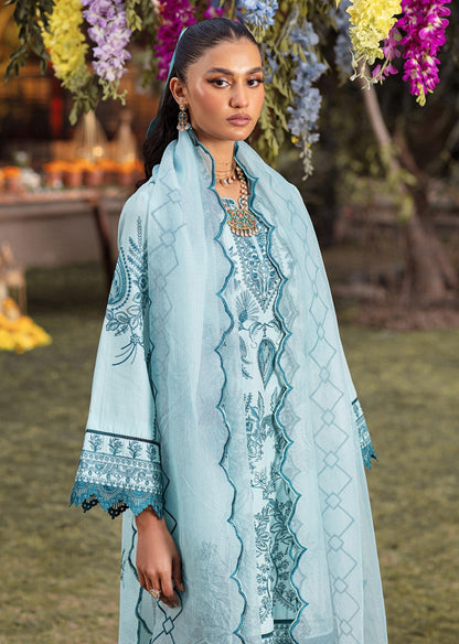 CM-10  3PC EMBROIDERED LAWN  STITCHED I UNSTITCHED