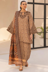 DZP-09 3PC DHANAK PRINTED