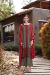 DZP-51 DHANAK 3PC STITCHED | UNSTITCHED