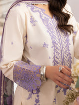 ZE-09 LAWN EMBROIDERED 3PC STITCHED/UNSTITCHED