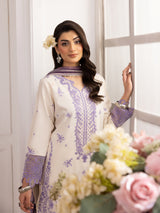 ZE-09 LAWN EMBROIDERED 3PC STITCHED/UNSTITCHED