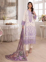ZE-09 LAWN EMBROIDERED 3PC STITCHED/UNSTITCHED