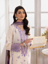 ZE-09 LAWN EMBROIDERED 3PC STITCHED/UNSTITCHED