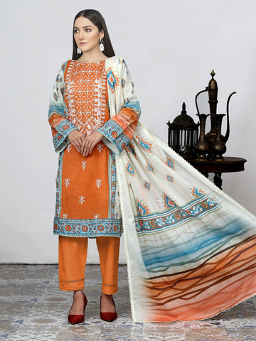 MED-03 LAWN 2PC STITCHED