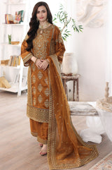 MGS-06 AABROO 3PC Raw Silk STITCHED I UNSTITCHED