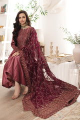 MGS-07 RESHAM 3Pcs Raw Silk STITCHED I UNSTITCHED