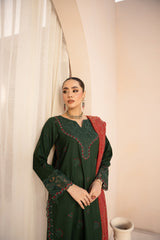 MWD-24 DHANAK 3PC STITCHED | UNSTITCHED
