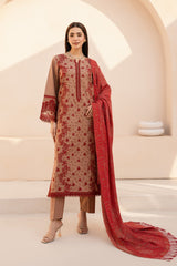 MWD-28 DHANAK 3PC STITCHED | UNSTITCHED