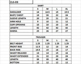 CLS-03 3PC STITCHED | UNSTITCHED