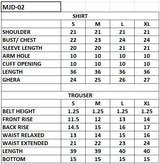 MJD-02 JACQUARD 3 PC STITCHED