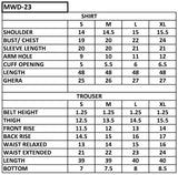 MWD-23 DHANAK 3PC STITCHED
