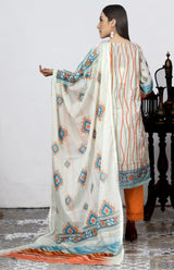 MED-03 LAWN 2PC STITCHED