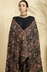 DES-05 WINTER RAW SILK SHAWL
