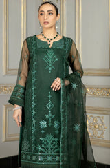 MOP-15 EMBROIDERED ORGANZA 2 PCS(SHIRT+DUPATTA)