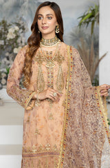 POM-04 ORGANZA EMBROIDERED 2 PCS
