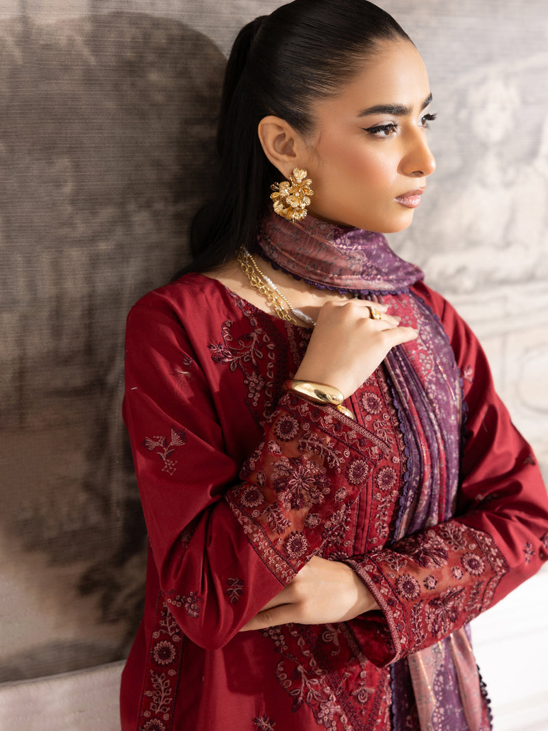 ZE-01 LAWN EMBROIDERED 3PC STITCHED