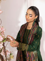ZE-08 LAWN EMBROIDERED 3PC STITCHED/UNSTITCHED