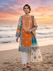 MED-03 LAWN 2PC STITCHED