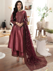 MGS-07 RESHAM 3Pcs Raw Silk STITCHED I UNSTITCHED