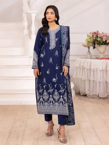 ZE-04 LAWN EMBROIDERED 3PC STITCHED/UNSTITCHED