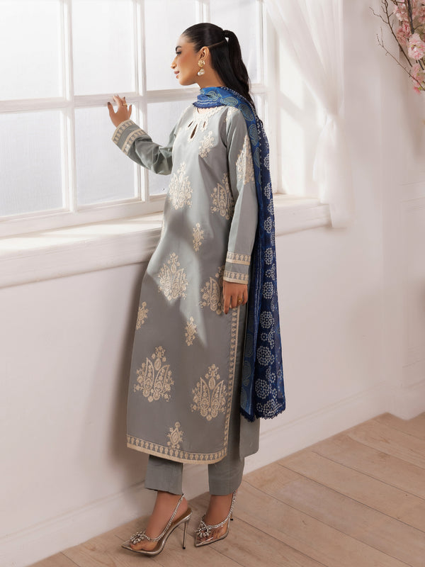 ZE-03 LAWN EMBROIDERED 3PC STITCHED/UNSTITCHED