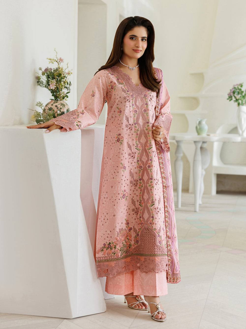 ZG-01 - 3 PC LAWN STITCHED