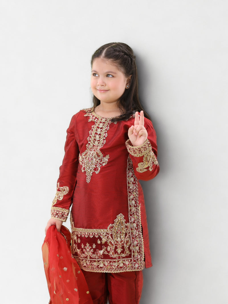 MKA-33 3PC GIRLS STITCHED