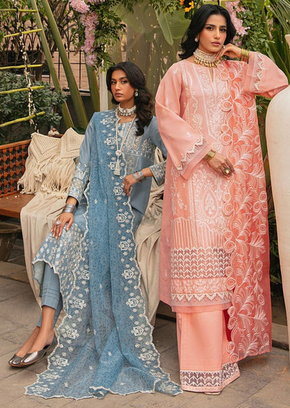 CM-01  3PC EMBROIDERED LAWN  STITCHED I UNSTITCHED