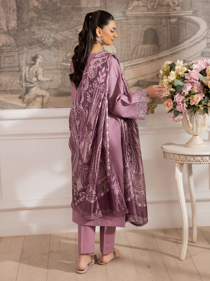ZE-02 LAWN EMBROIDERED 3PC STITCHED/UNSTITCHED