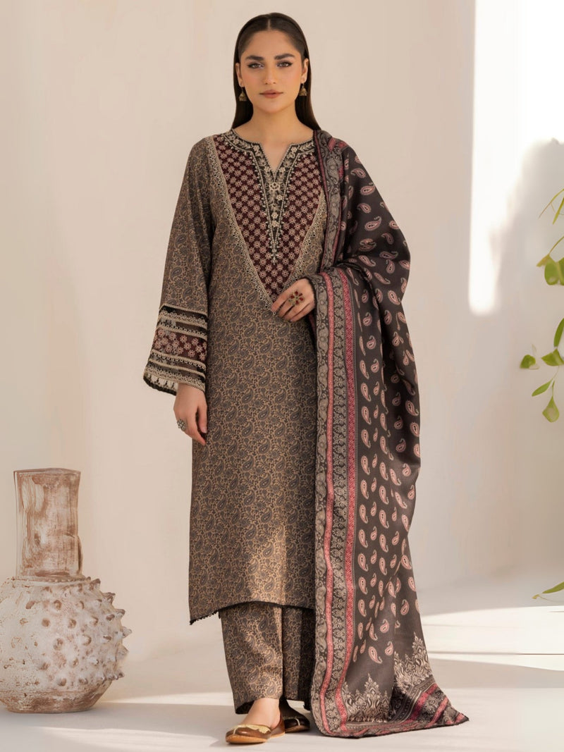 DZP-08 3PC DHANAK PRINTED