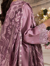 ZE-02 LAWN EMBROIDERED 3PC STITCHED/UNSTITCHED