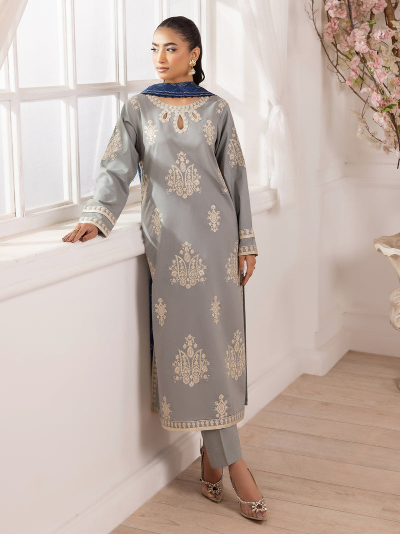 ZE-03 LAWN EMBROIDERED 3PC STITCHED/UNSTITCHED