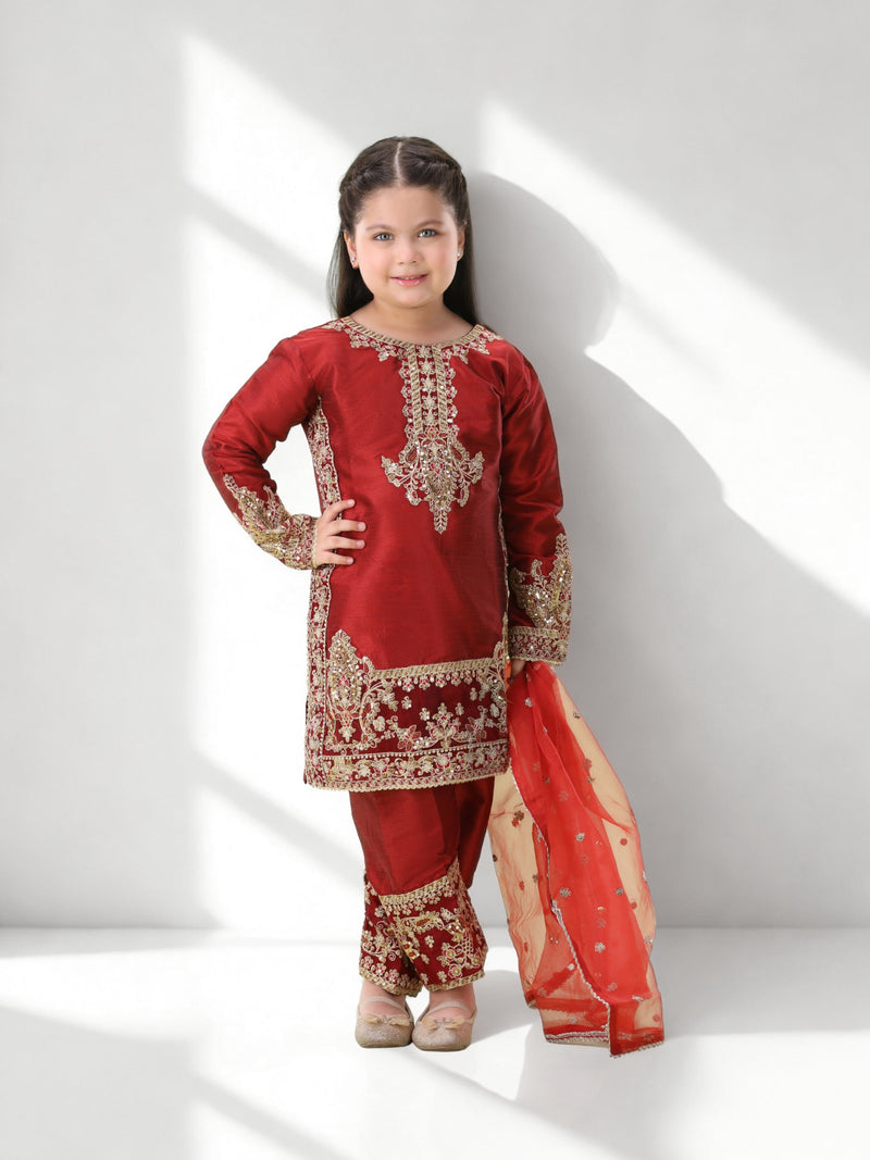 MKA-33 3PC GIRLS STITCHED