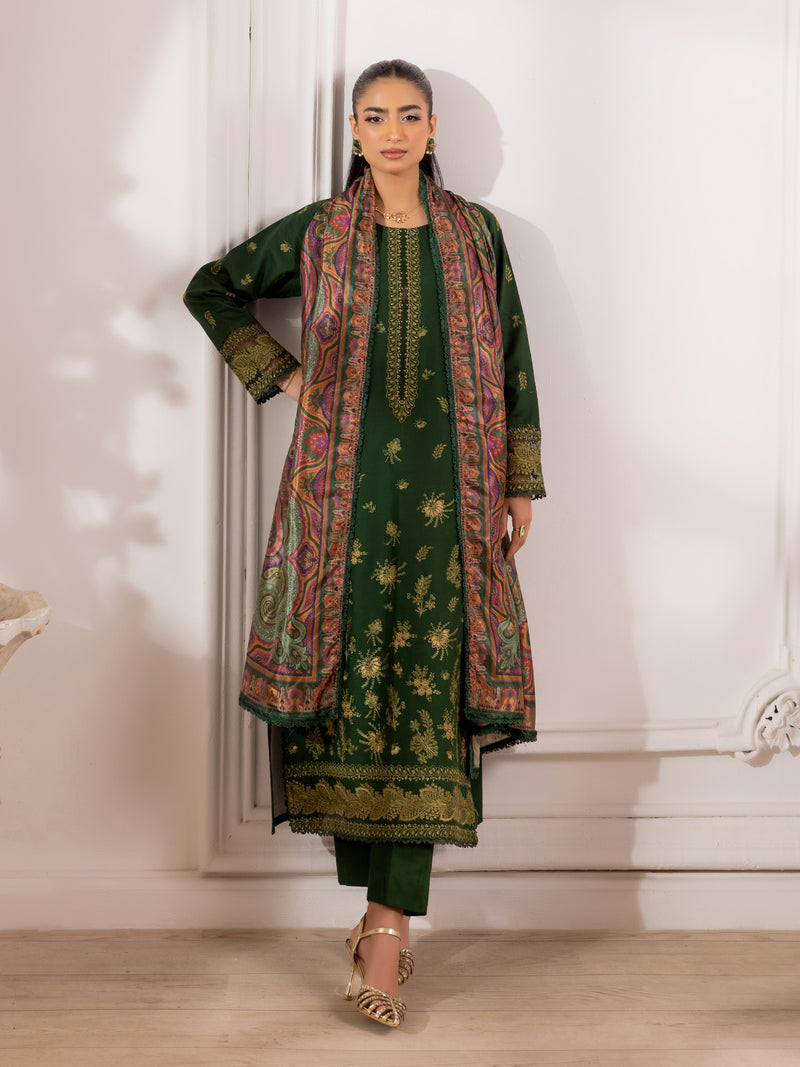 ZE-08 LAWN EMBROIDERED 3PC STITCHED/UNSTITCHED