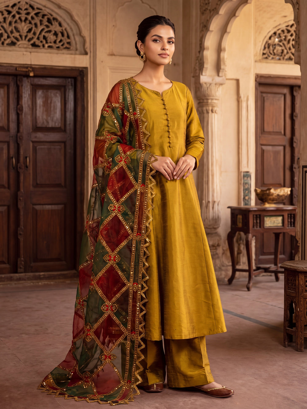 MGS-12 3Pcs Raw Silk STITCHED