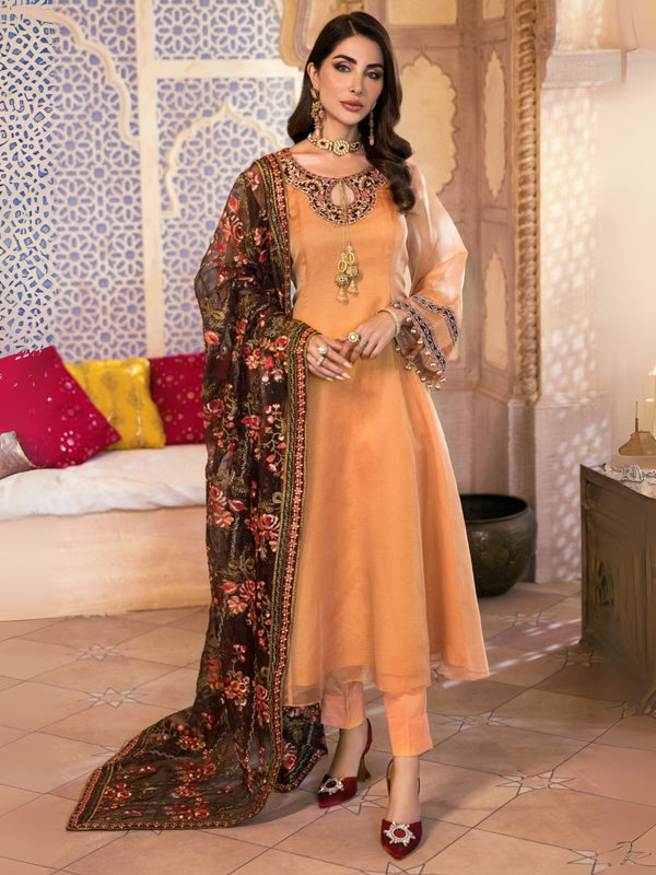 MGB-21-12 UNSTITCHED CHIFFON 3 PCS