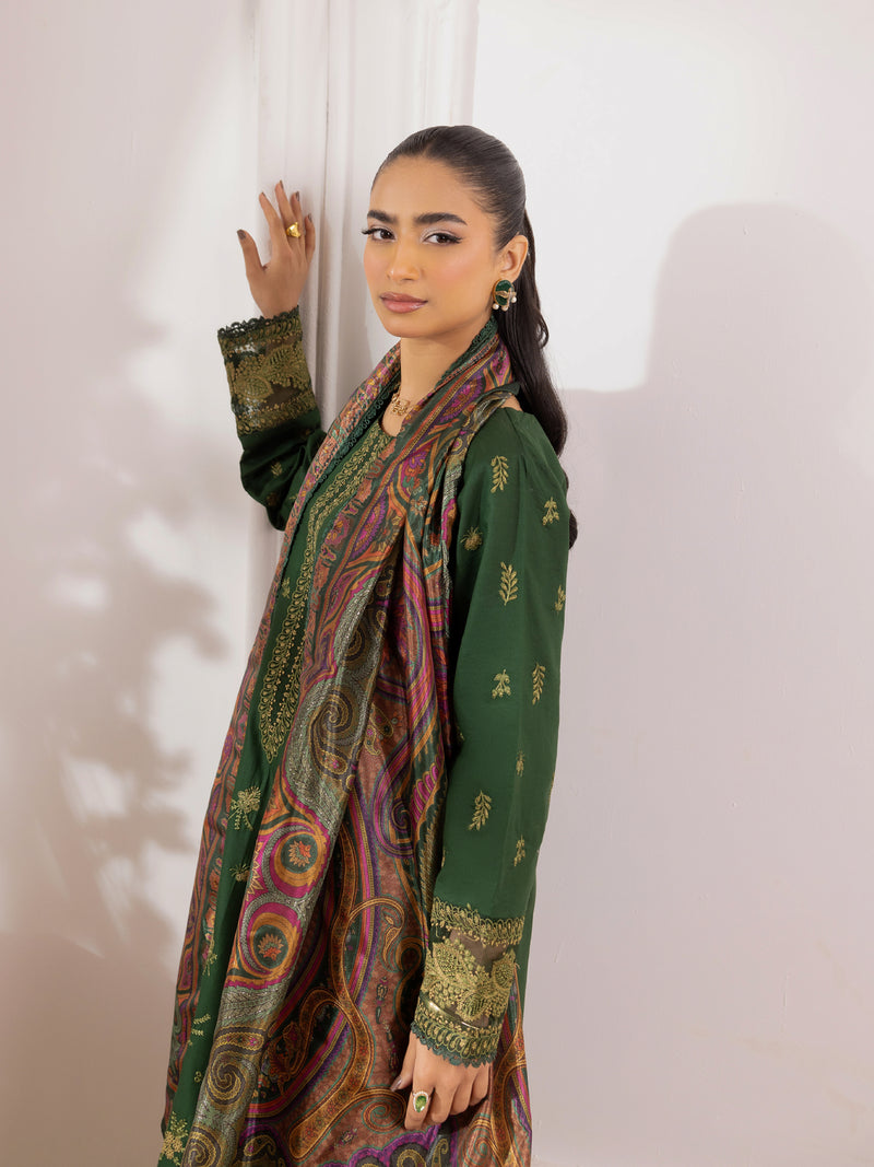 ZE-08 LAWN EMBROIDERED 3PC STITCHED/UNSTITCHED