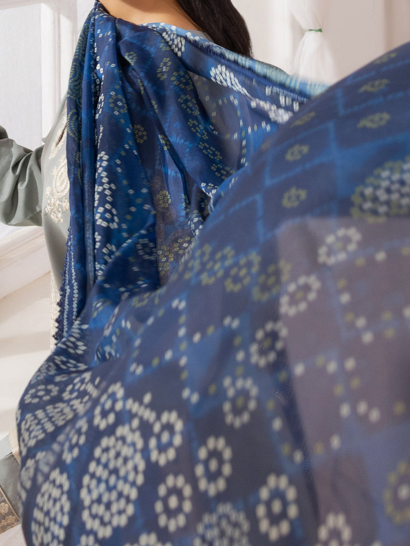 ZE-03 LAWN EMBROIDERED 3PC STITCHED/UNSTITCHED