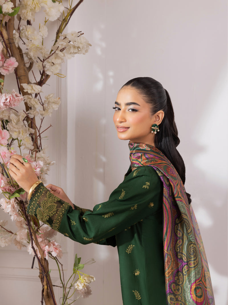 ZE-08 LAWN EMBROIDERED 3PC STITCHED/UNSTITCHED