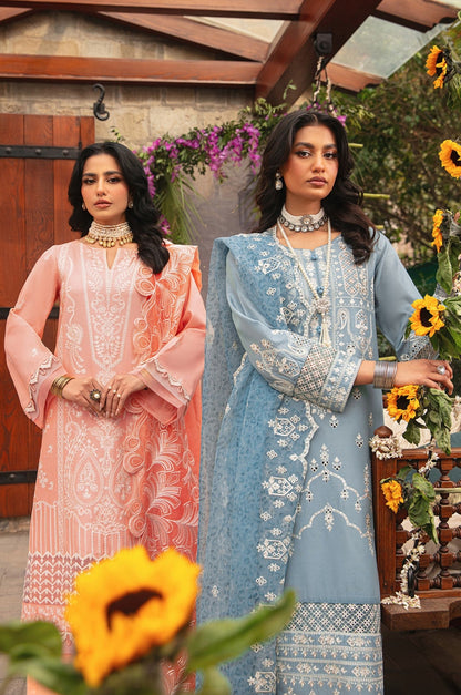 CM-01  3PC EMBROIDERED LAWN  STITCHED I UNSTITCHED