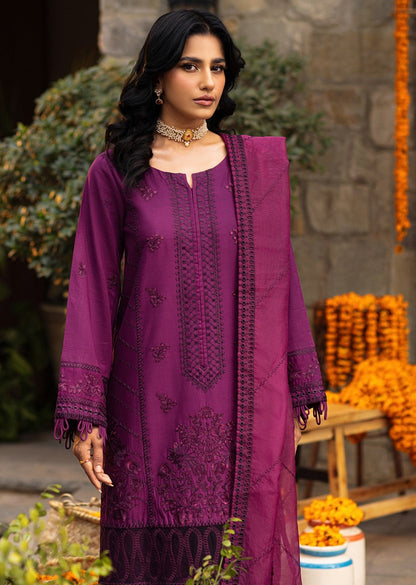 CM-02  3PC EMBROIDERED LAWN  UNSTITCHED
