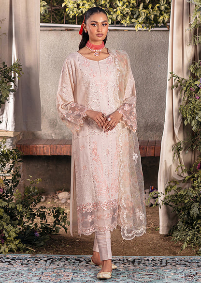CM-04  3PC EMBROIDERED LAWN  STITCHED I UNSTITCHED