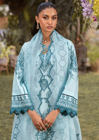 CM-10  3PC EMBROIDERED LAWN  STITCHED I UNSTITCHED