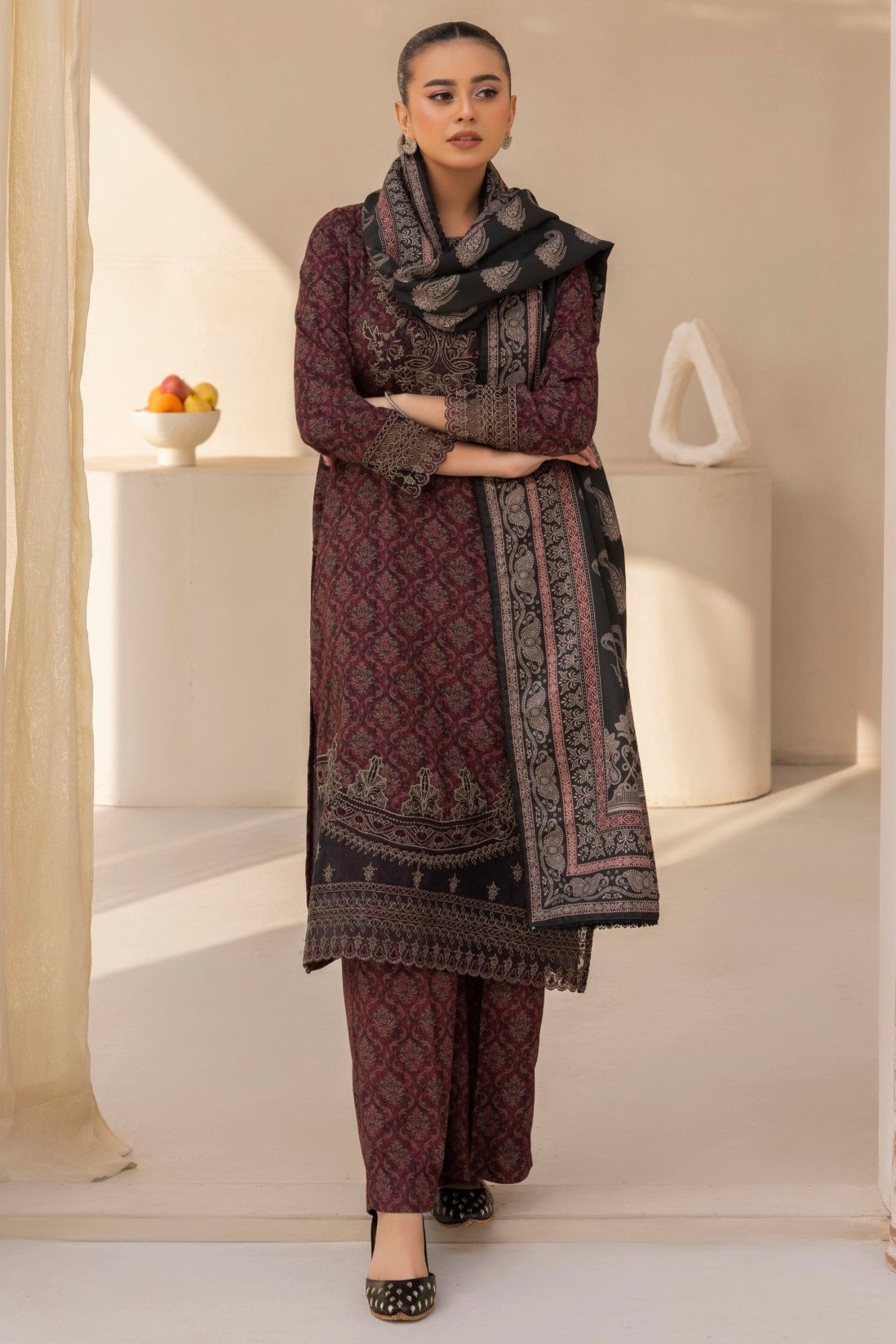 DZP-05 3PC DHANAK PRINTED