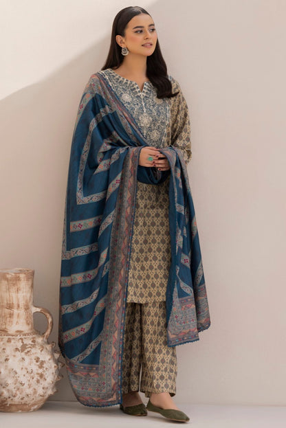 DZP-12 3PC DHANAK PRINTED