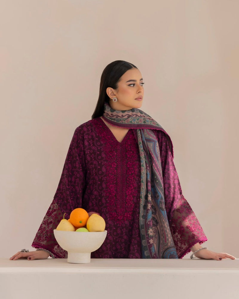 DZP-14 3PC DHANAK PRINTED