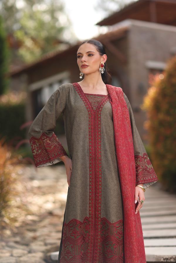 DZP-51 DHANAK 3PC STITCHED | UNSTITCHED