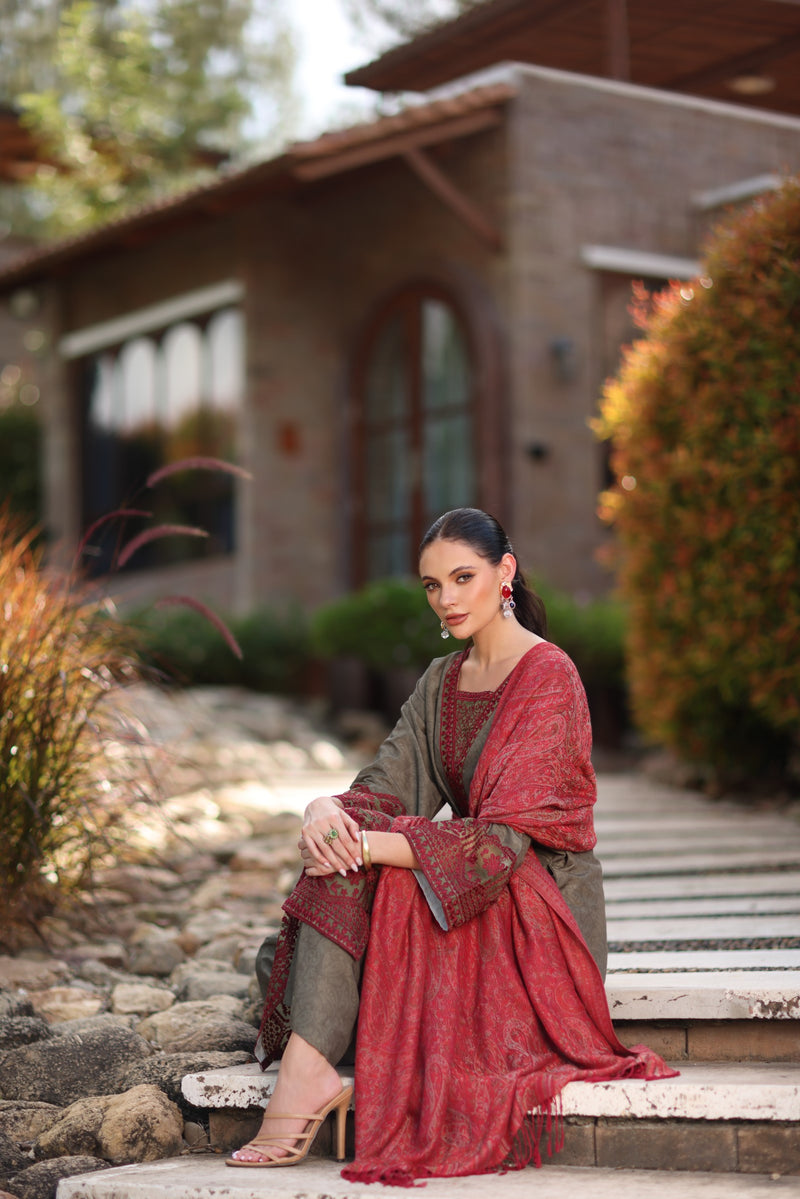 DZP-51 DHANAK 3PC STITCHED | UNSTITCHED